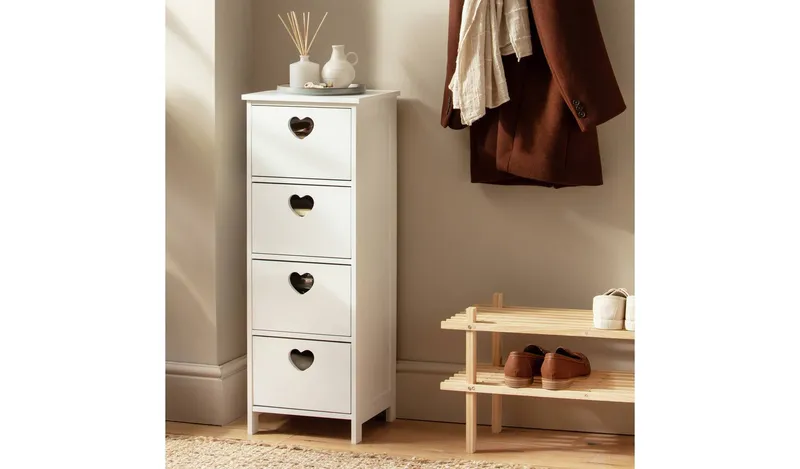 Argos Home Edie 4 Drawer Storage Unit – White