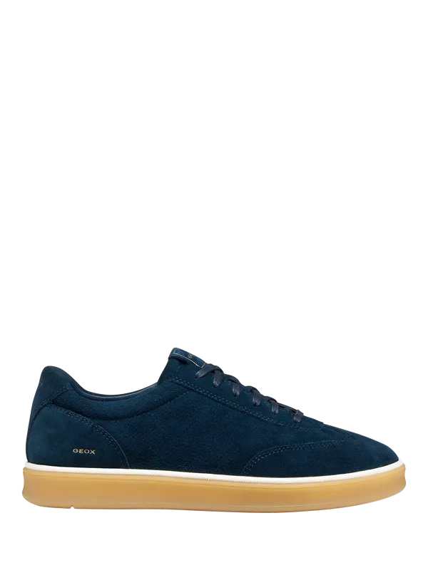 Geox Spherica Actif X4 Leather Blend Lace Up Trainers