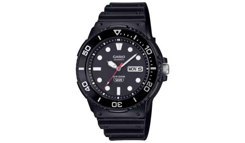 Casio Black Strap Analogue Watch 