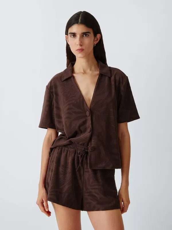 John Lewis Palm Jacquard Shirt