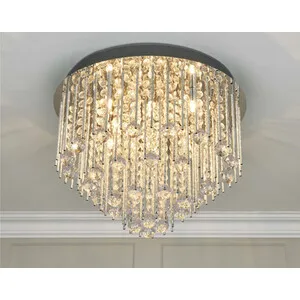 8 Light Spiral Crystal Chandelier - Silver