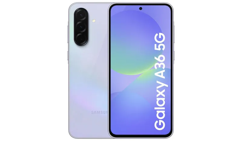 SIM Free Samsung Galaxy A36 5G 256GB AI Phone - Lavender