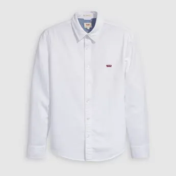 Levis Men's Battery Housemark Cotton Long-Sleeve Slim-Fit Oxford Shirt