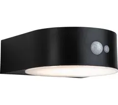 PAULMANN Solar Outdoor LED Wall Light with Motion Sensor - Black