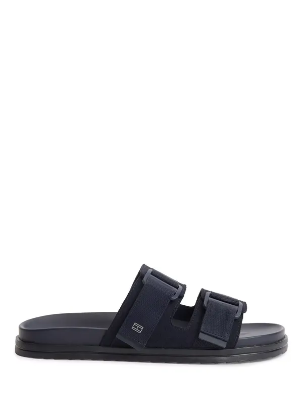 Tommy Hilfiger Hilfiger Mix Suede Sandals, Navy