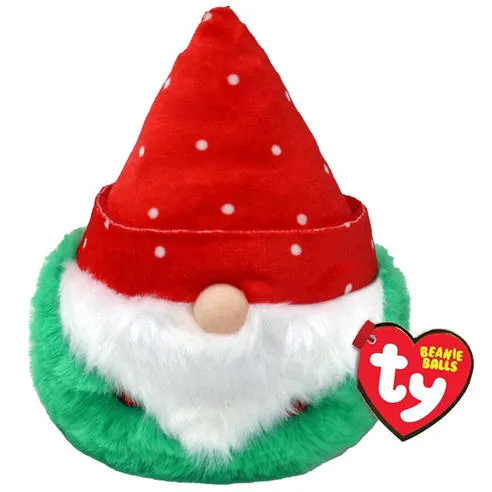 Ty PLSH BALLS GNOME GREEN HAT