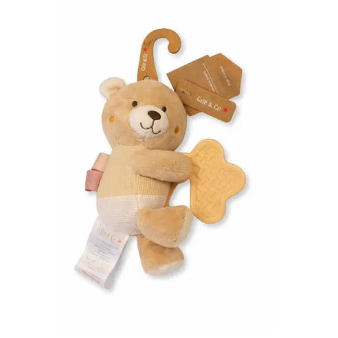 Cute and Co Cute & Co Baby Bear Soft Toy with Large Teether