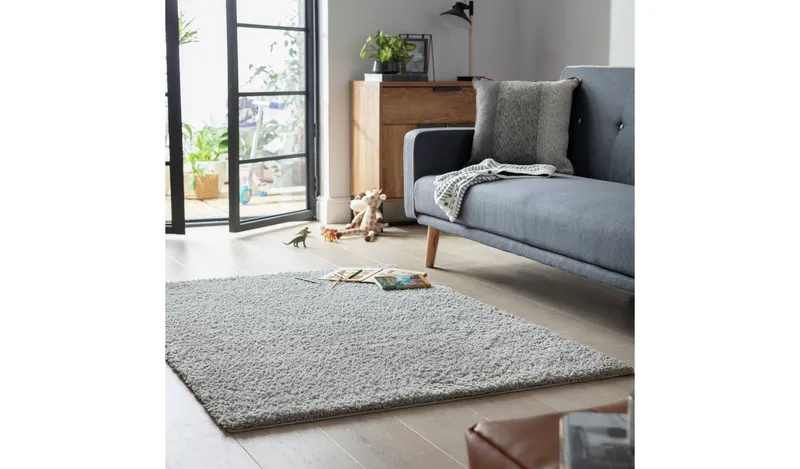 Habitat Cosy Grey Rug - 200x290cm