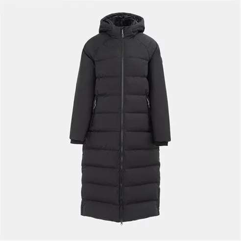 Karrimor Womens Helix Wind Resistant Long Hooded Down Jacket