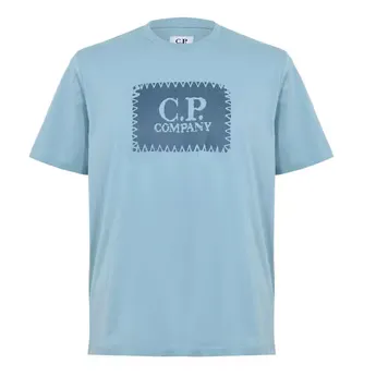 CP Company Mens Block Logo Regular Fit T-Shirt