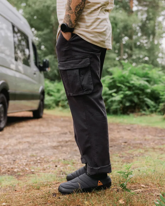 Passenger Clothing Lakeside Cargo Cotton Trouser - Faded Black