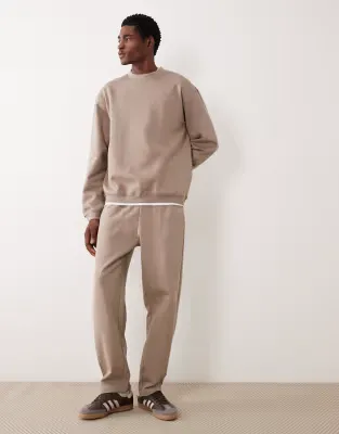 Circular Design Collection heavyweight straight leg jogger in brown