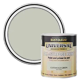Rust-Oleum Universal Cotswold Green Satin Multi-surface Topcoat Paint, 750ml Tin