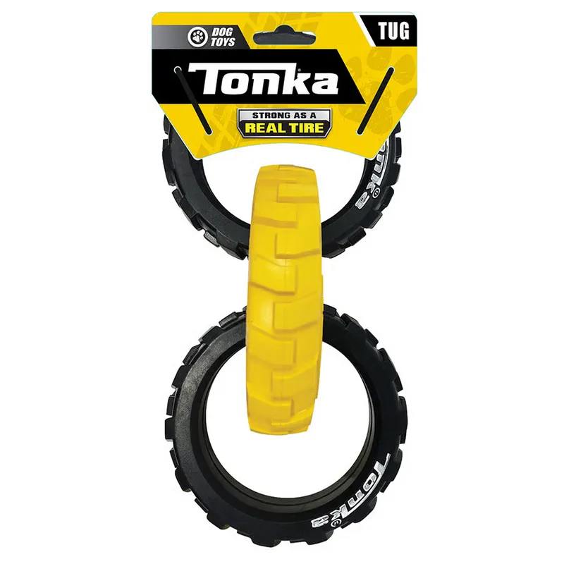 Tonka Flex Tread 3-Ring Tug Dog Toy