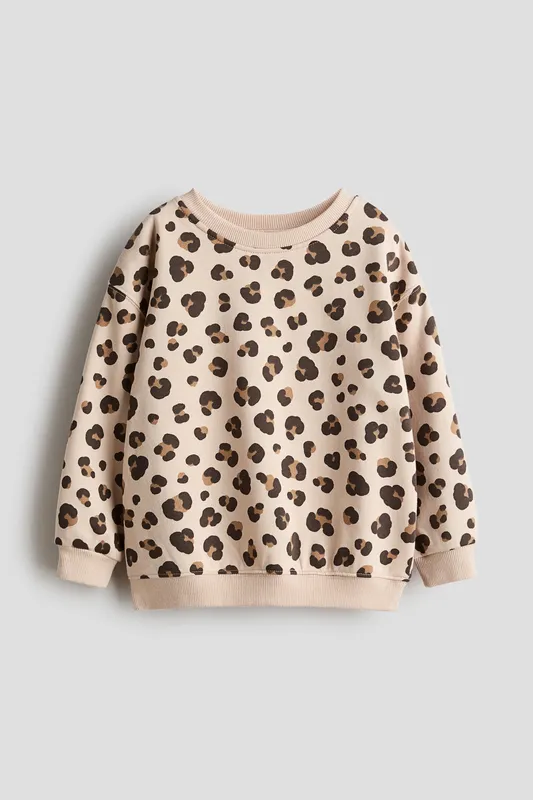 Printed brushed-inside sweatshirt