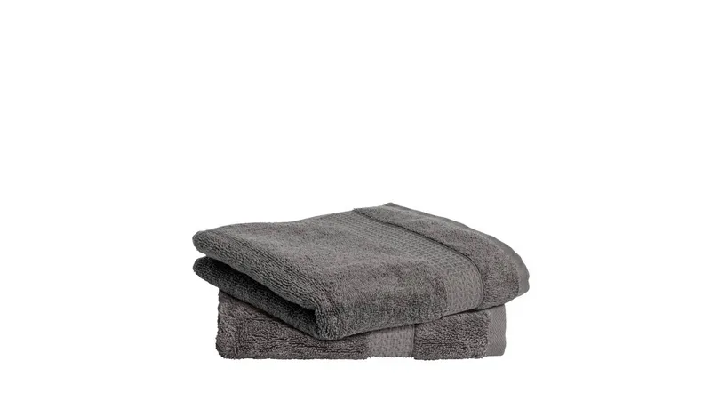 Habitat Hygro Anti Microbial 2 Pack Hand Towel - Grey