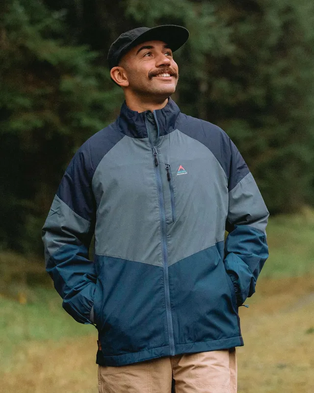 Passenger Clothing Daybreak Lightweight Thermore® Hoodless Jacket - Rich Navy/Storm Grey/Dark Denim