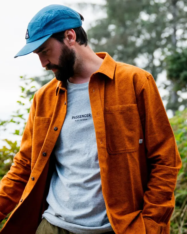 Passenger Clothing Backcountry Flannel Shirt - Retro Orange