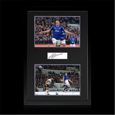 The Fan Cave Michael Keane Signed Everton Plaque Iconic Frame I