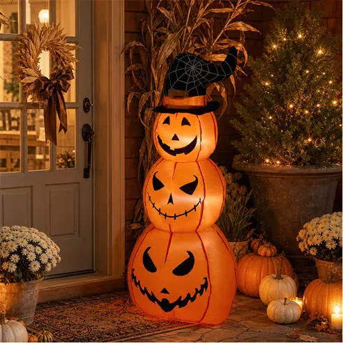LIFE IDEAS 4ft Inflatable Pumpkin Archway Decorations 64