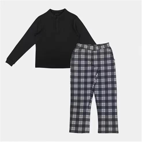 Howick Men's 3 Button Cotton Long Sleeve Pyjama Sets