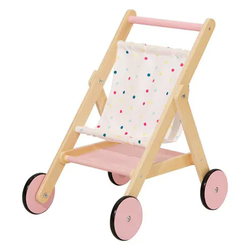 Tooky Toy Wooden Dolls Pushchair