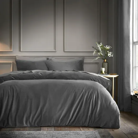 Milano Velour Duvet Cover & Pillowcase Set