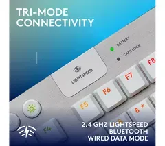 LOGITECH G915 X Lightspeed TKL Wireless Mechanical Gaming Keyboard - Tactile White