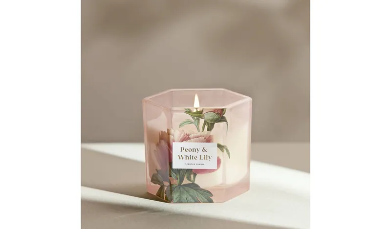 Argos Home Boxed Candle - Peony & White Lily