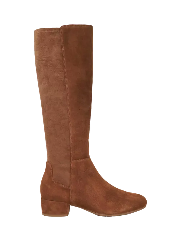 Dune London Tayla Wide Fit Suede Knee High Boots