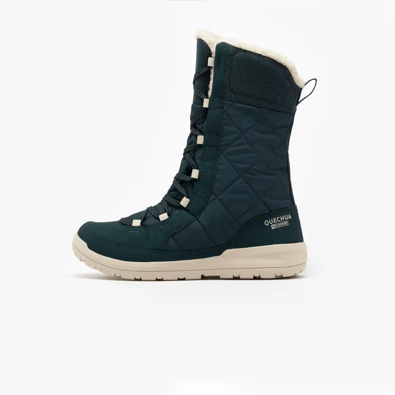 QUECHUA Women's Waterproof Snow Boots NH500 Green