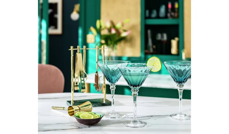Habitat Japonica Set of 4 Martini Glasses