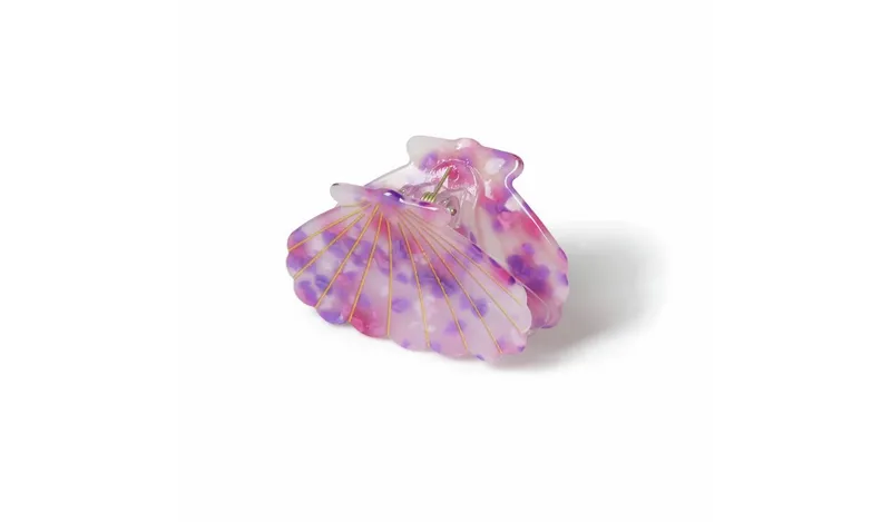Flitzy Pink Shell Hair Claw