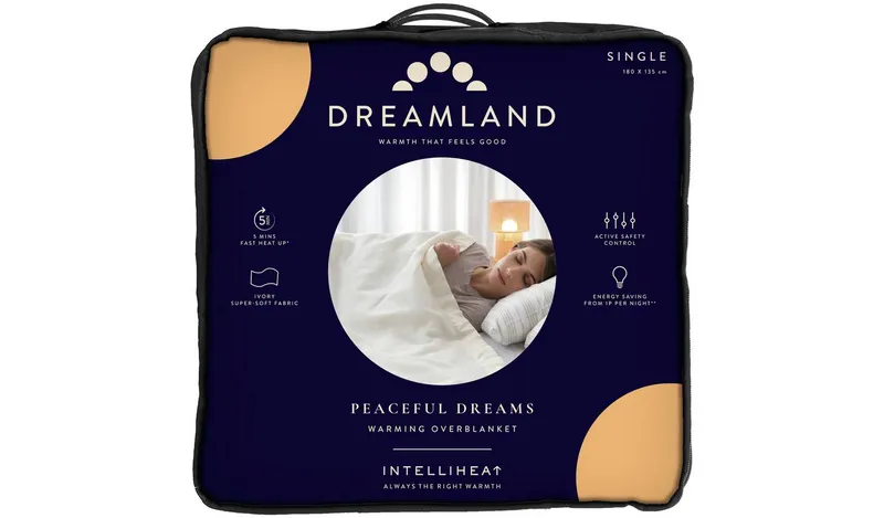 Dreamland Ivory Supersoft Dual Control Overblanket