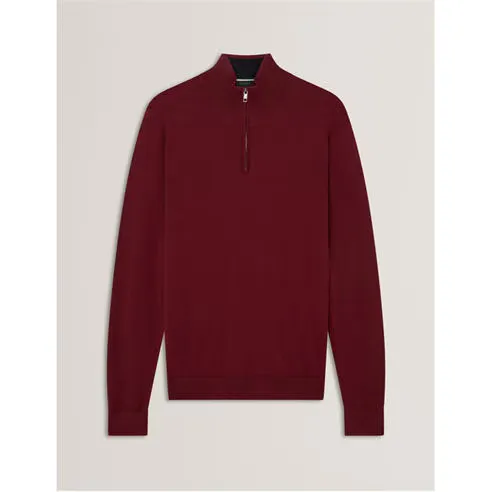 Ted Baker Men's Merino Half Zip Crew Neck Jumper