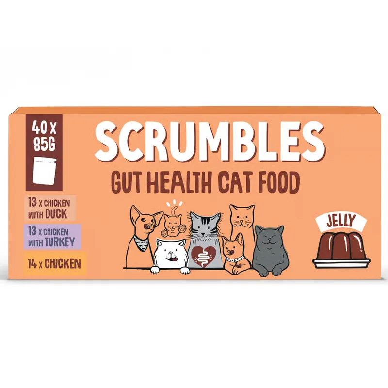 Scrumbles Grain Free Adult Wet Cat Food Jelly Selection