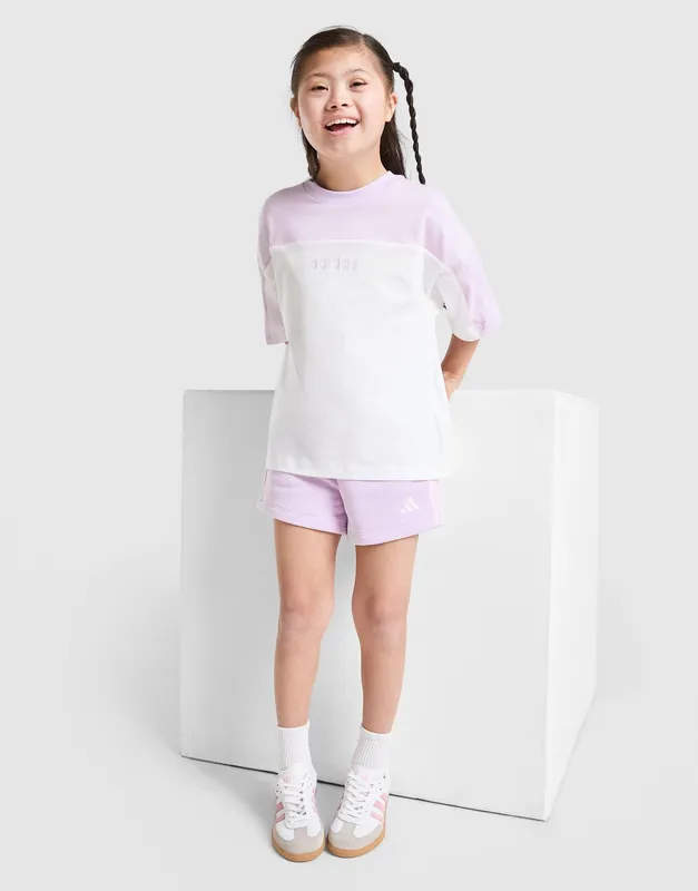 adidas Linear T-Shirt/Shorts Set Children