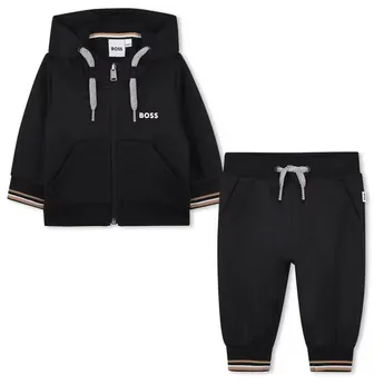 Boss Kids' Full Zip Closed Cuff Joggers