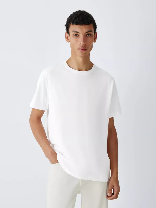 John Lewis Supima Cotton Regular Fit Crew Neck T-Shirt