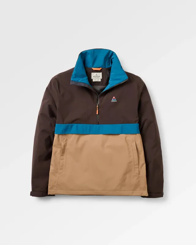 Passenger Clothing Diablo Waterproof Anorak - Caramel/Espresso