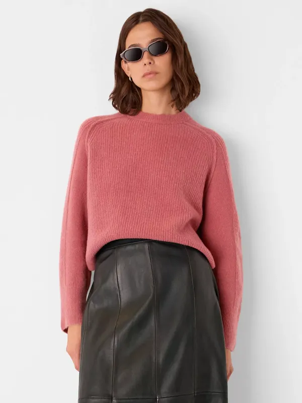 Whistles Aria Crew Neck Wool Blend Jumper
