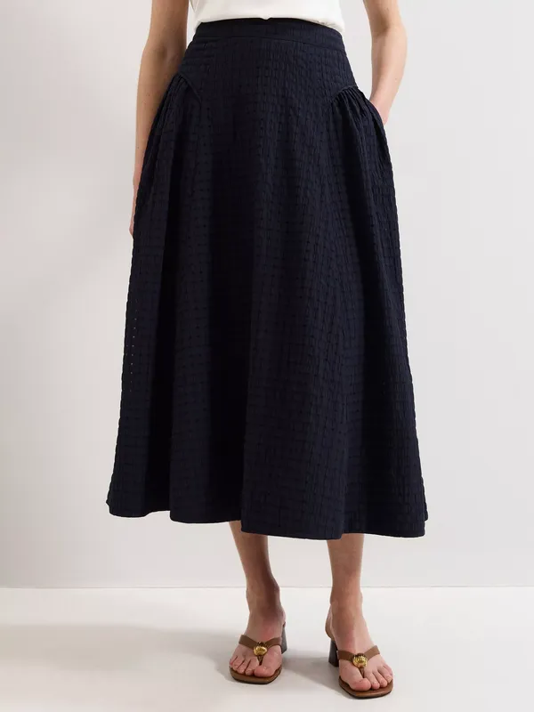 Phase Eight Carey Check A-Line Skirt