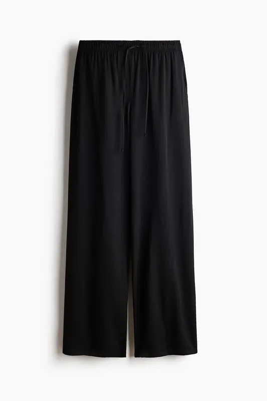 Wide drawstring trousers