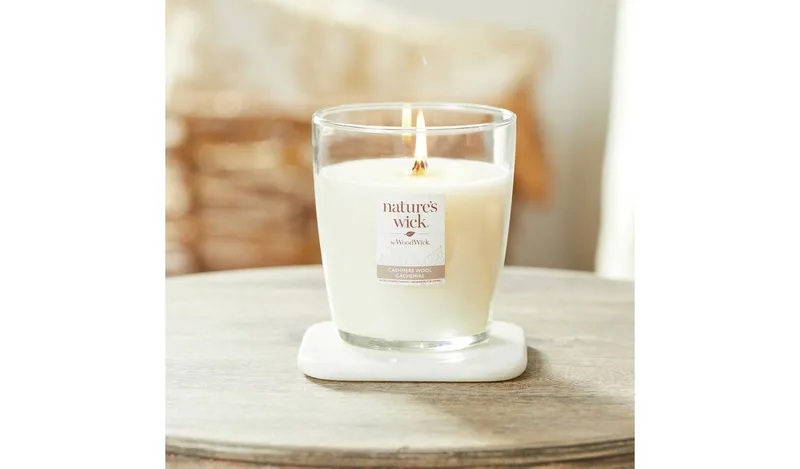 Nature's Wick Singlewick Candle - Cashmere Wool