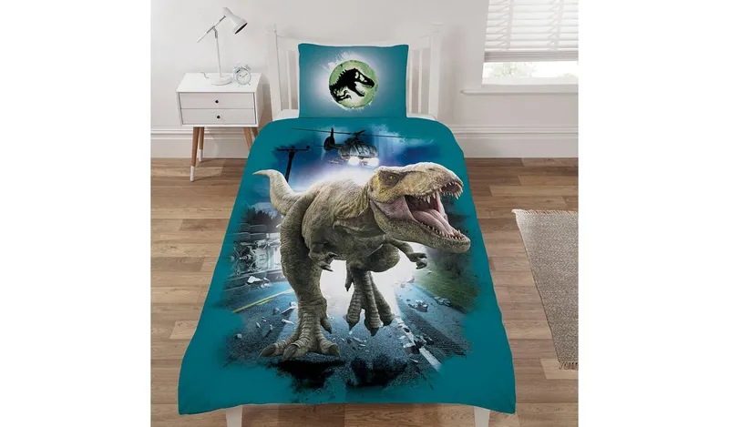 Jurassic World Helicopter Kids Bedding Set - Single
