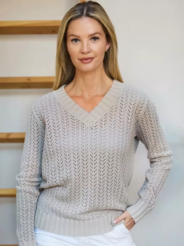 The Little Tailor Cotton Pointelle Jumper