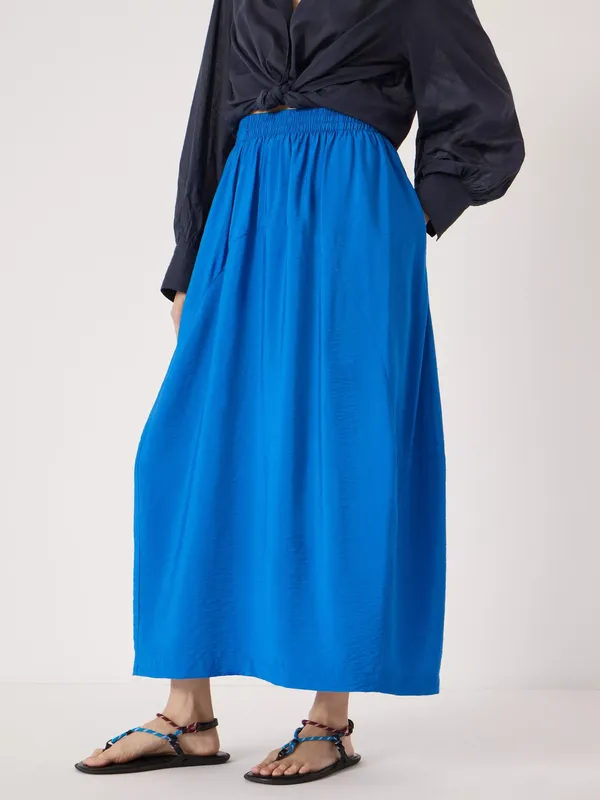HUSH Liddie Midi Skirt, Sky Blue