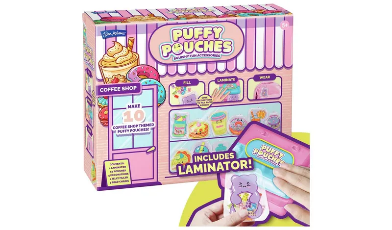 Puffy Pouches Coffee Shop Theme Set