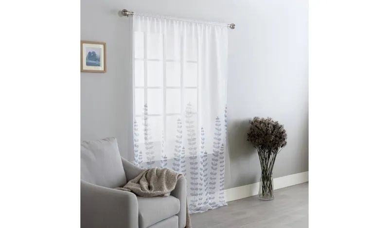Argos Home Pencil Pleat Voile Curtain - White - 149x229cm