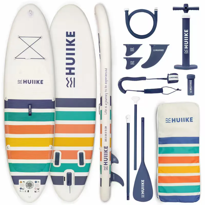 HUIIKE Stand Up Paddle Board 10’ with Accessories Included, up to 287 lb, White